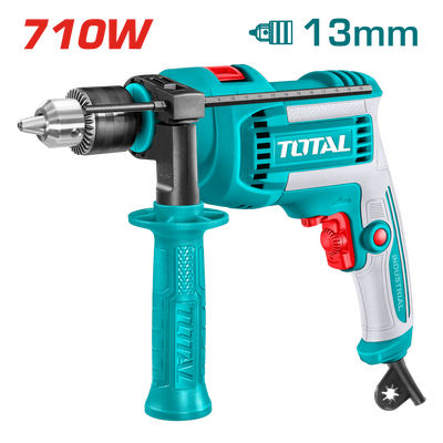 TOTAL Impact Drill 710W – 13mm Capacity with Variable Speed & Hammer Function (TG1071366)
