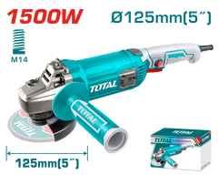 TOTAL Electric Angle Grinder 1500W - 125mm | 5" (TG11512536)