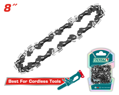 TOTAL 8" Saw Chain – 3/8" Pitch, 0.043" Gauge, 33 Drive Links (TGTSC50801)