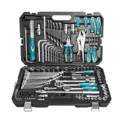 TOTAL 142 Pcs Multi-Use Tool Set