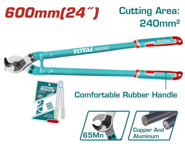TOTAL 600mm Cable Cutter – THT115242 Heavy-Duty