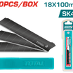 TOTAL 10pcs 18×100mm Knife Blades – SK4 Steel