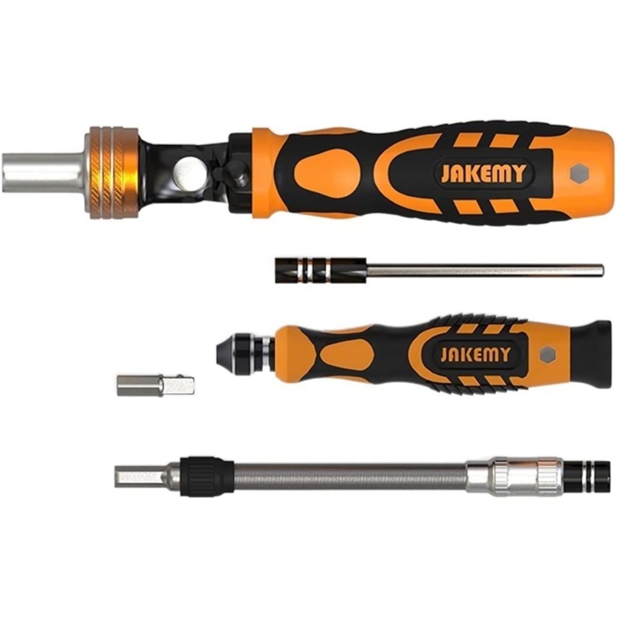 مجموعة أدوات إصلاح الساعات الاحترافية من JAKEMY مكونة من 31 قطعة ومفتاح وصندوق أدوات متعدد الأغراض