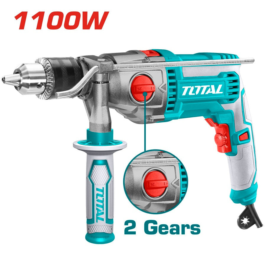 TOTAL 1100W Electric Drill High Performance & Durability