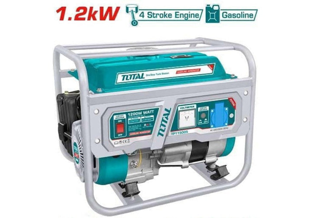 TOTAL 1200W Gasoline Generator Reliable Power for All Needs
