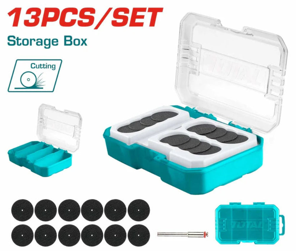 TOTAL 13-Piece Fiber Cutting Set for Mini Drill Precision & Versatility