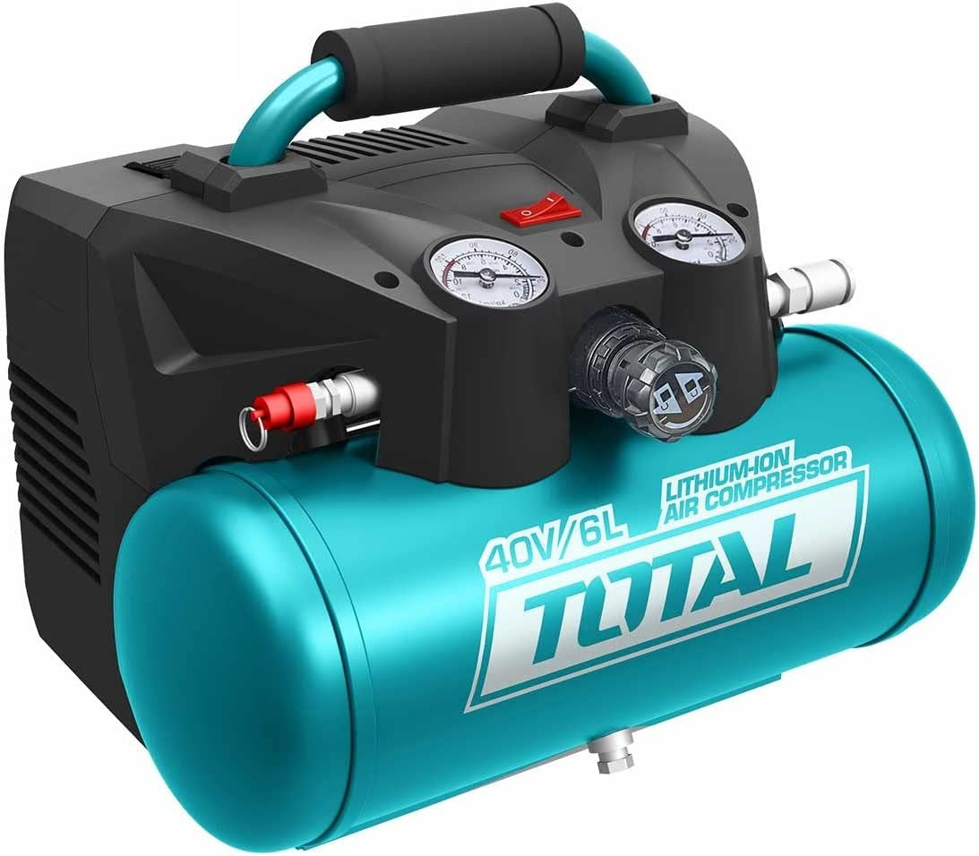 TOTAL 20V Cordless Air Compressor 6L Tank & LED Display