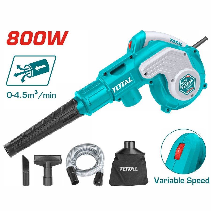 TOTAL 800W Blower High Power for Cleaning & Dust Removal