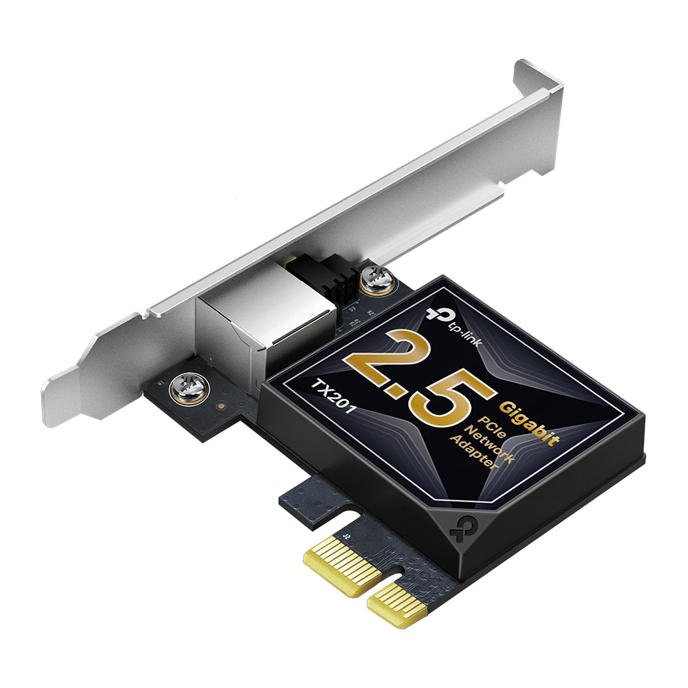 TP-Link TX201 2.5 Gigabit PCIe Network Adapter — Front View