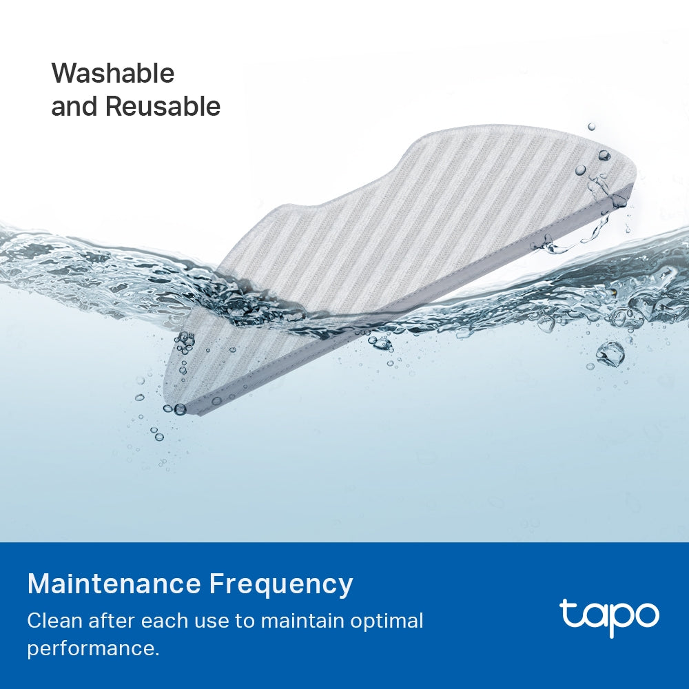 TP-Link Tapo RVA300 Washable Mop Cloth — Set of 3