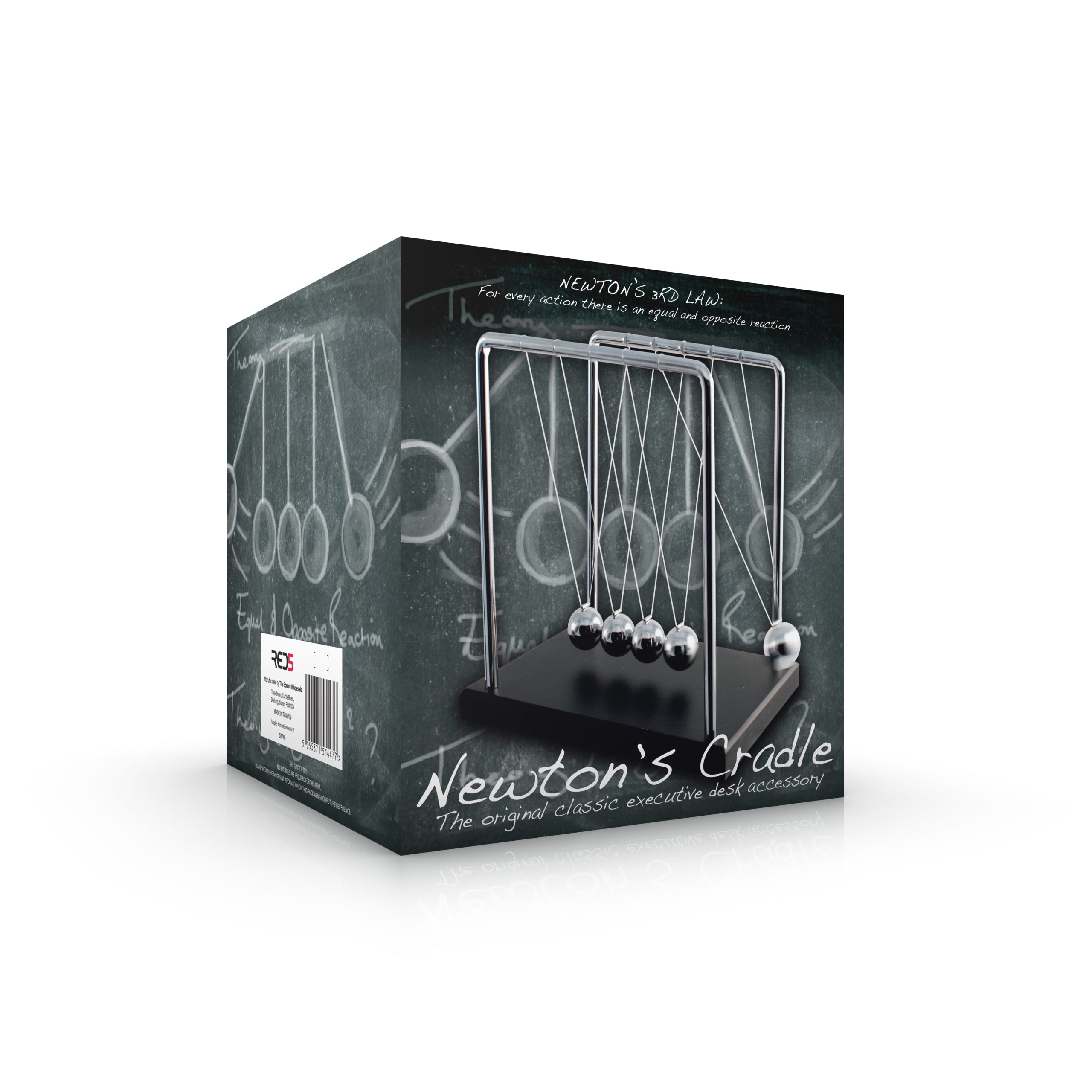 The Source Newton's Cradle Desk Toy Elegant and Durable