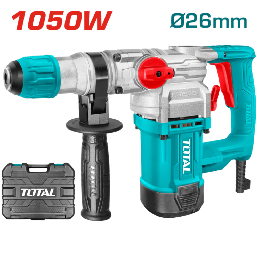 Total 1050W SDS PLUS Rotary Hammer Heavy-Duty Drilling
