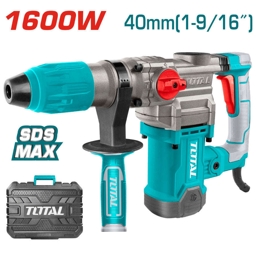 Total 1600W SDS Max Rotary Hammer Heavy-Duty Performance