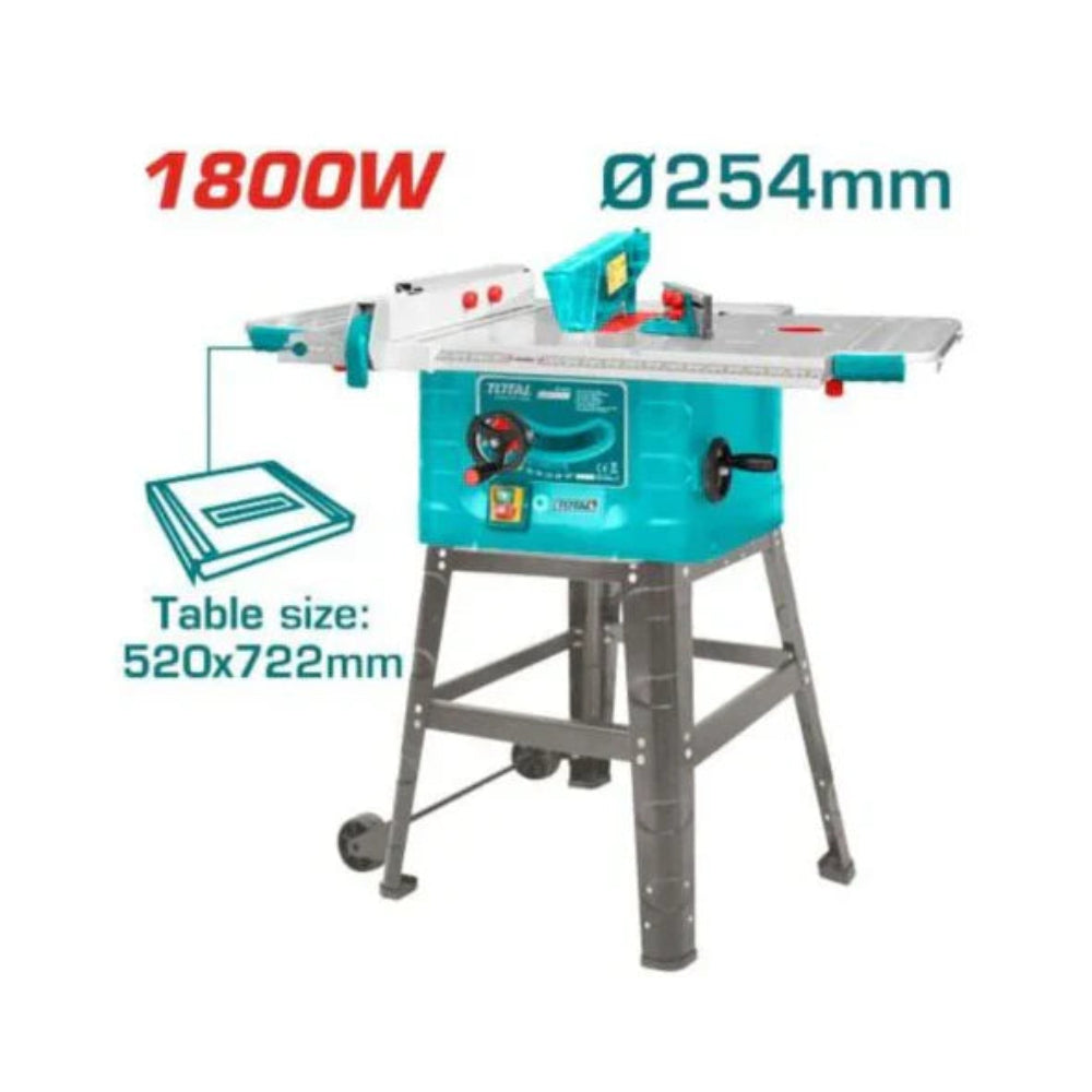 Total 1800W Table Saw Professional Performance & Accuracy