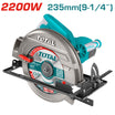 Total 2200W Circular Saw High-Power Cutting Tool