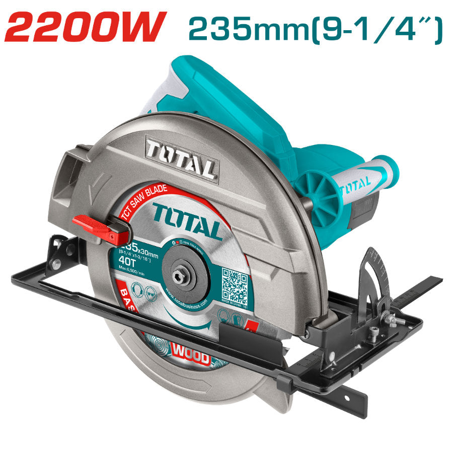 Total 2200W Circular Saw High-Power Cutting Tool