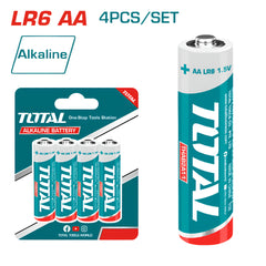 Total AA Alkaline Batteries Reliable Power for Your Devices 4 PCS