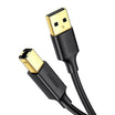 UGREEN USB 2.0 AM to BM Print Cable 1m (Black)
