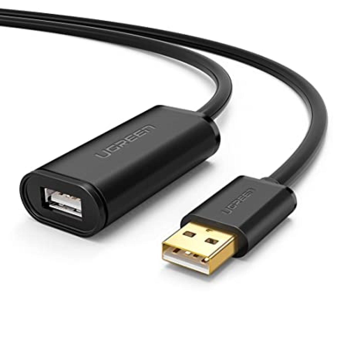 كابل تمديد USB 3.0 من يوجرين بطول 5 أمتار (أسود)