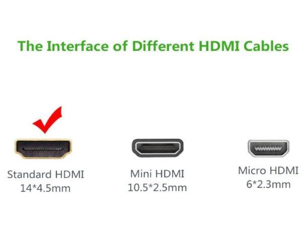 كابل HDMI دائري من UGREEN بطول 3 متر (أصفر/أسود) 10130