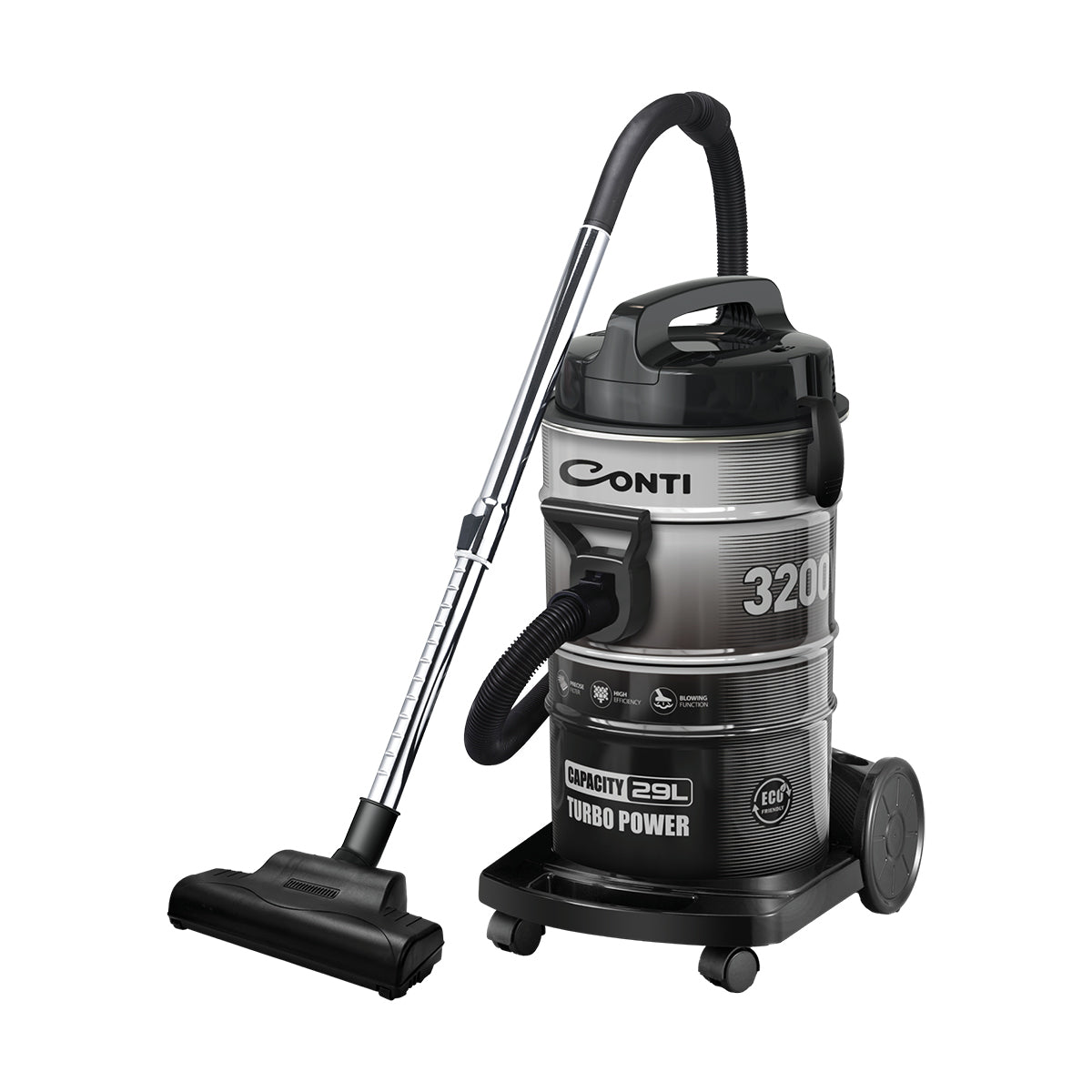 Conti Vacuum Cleaner, 3200W, Metal Drum – VCD3205 G