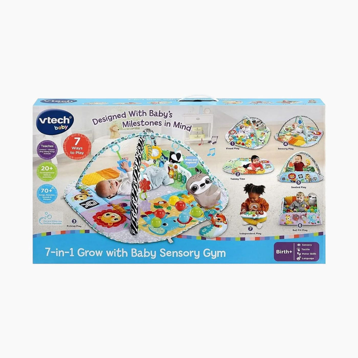 VTech 7-in-1 Grow with Baby Sensory Gym