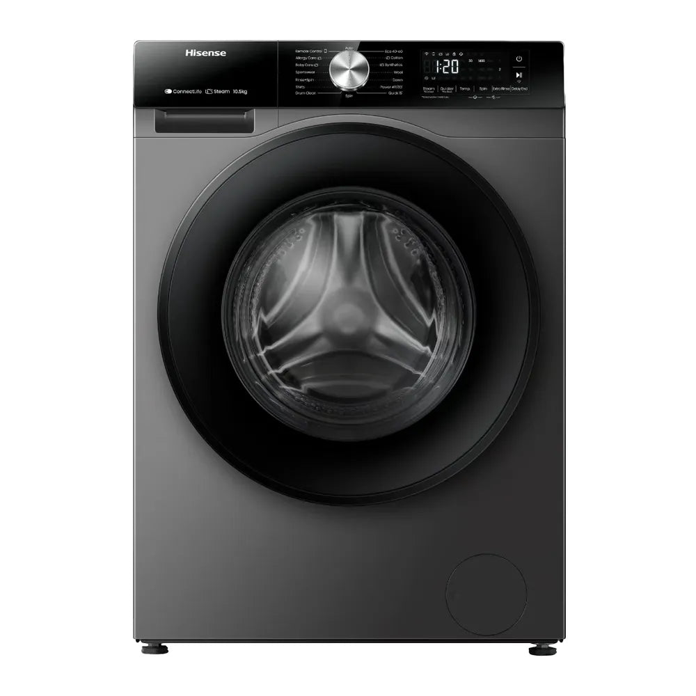 HISENSE 10.5KG Washing Machine – 1400 RPM | Efficient & Powerful