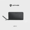 LENYES LHB1501 Card Holder – Slim Black Leather Wallet