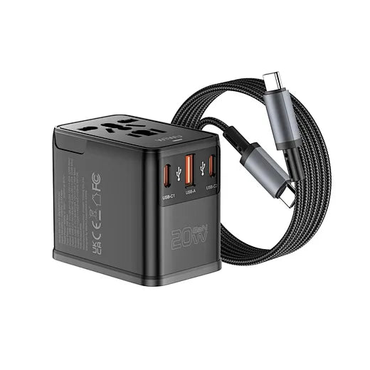 محول WiWU عالمي 20W PD مع كابل Wi‑UA013