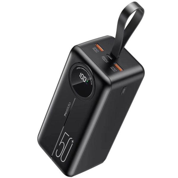 YESIDO 50000mAh Fast Charging Power Bank - Black