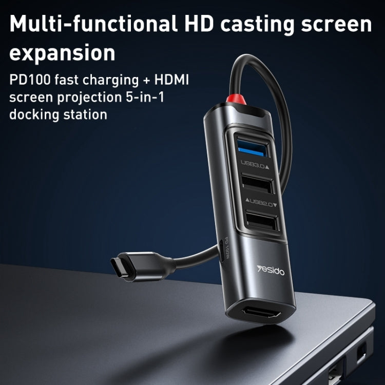 Yesido 5 in 1 USB C Docking Station High Performance & Flexibility