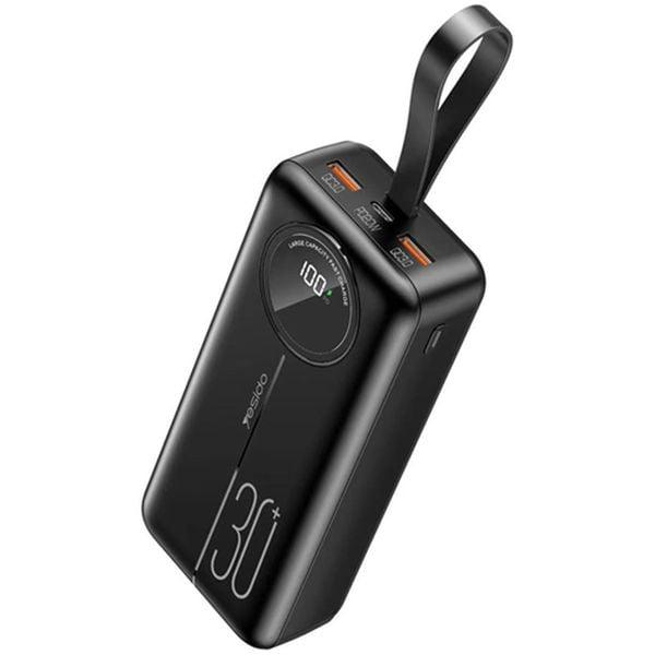 Yesido PD 30,000mAh Powerbank Fast & Secure Charging - Black