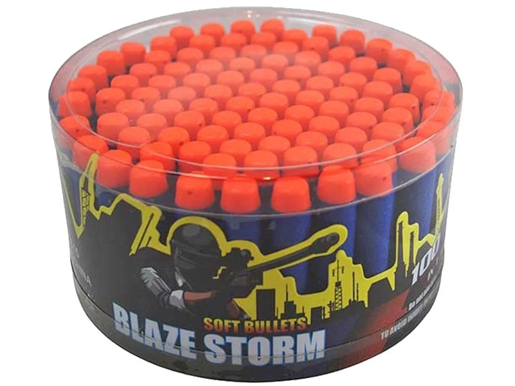 طلقات Blaze Storm إسفنجية 100 قطعة للأطفال 6+