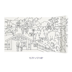 Mideer Adhesive Colouring Scroll – The Magic Zoo
