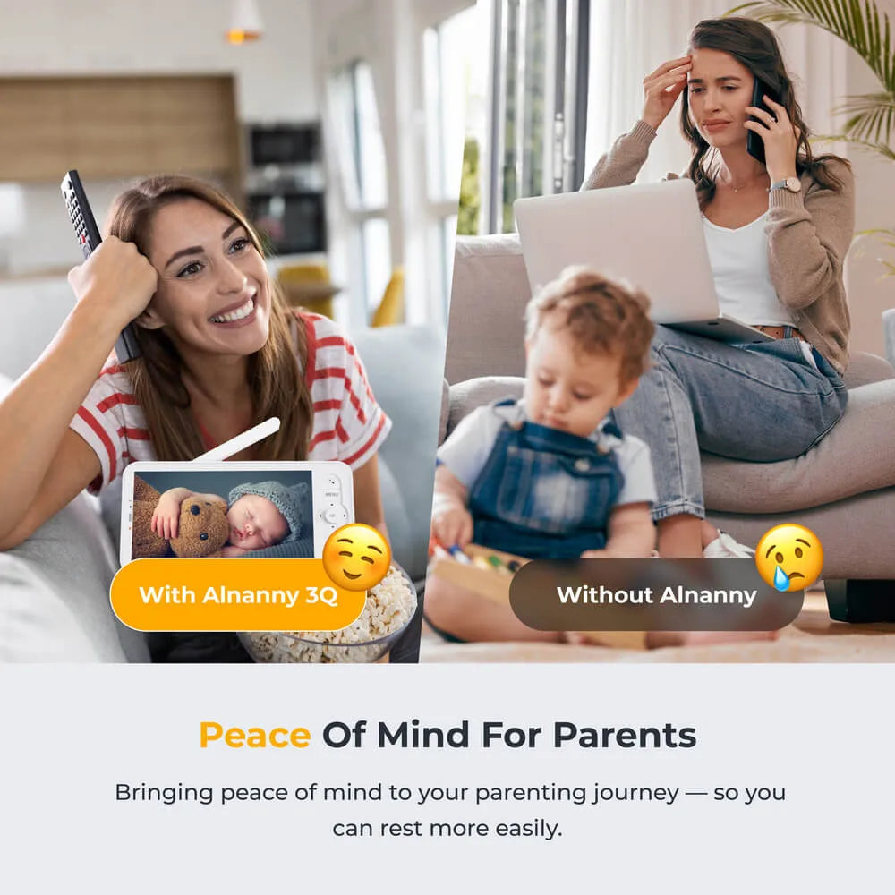 Arenti AInanny 2K UHD Baby Monitor with 5-Inch LCD Screen