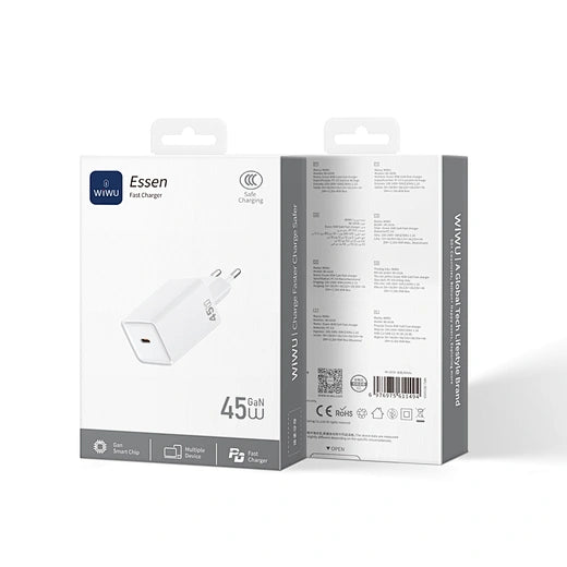 WiWU Essen 45W Fast Charge Travel Adapter Wi-G036