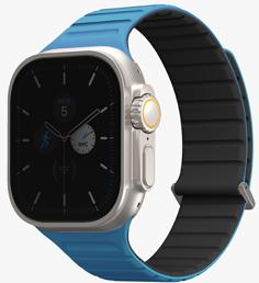 UNIQ Revix Evo Reversible Magnetic Apple Watch Strap 49/45/44/42mm - Pacific (Pacific Blue/Black)