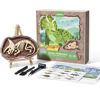 Mideer MD0178 Steam Game Revive Triceratops for Kids