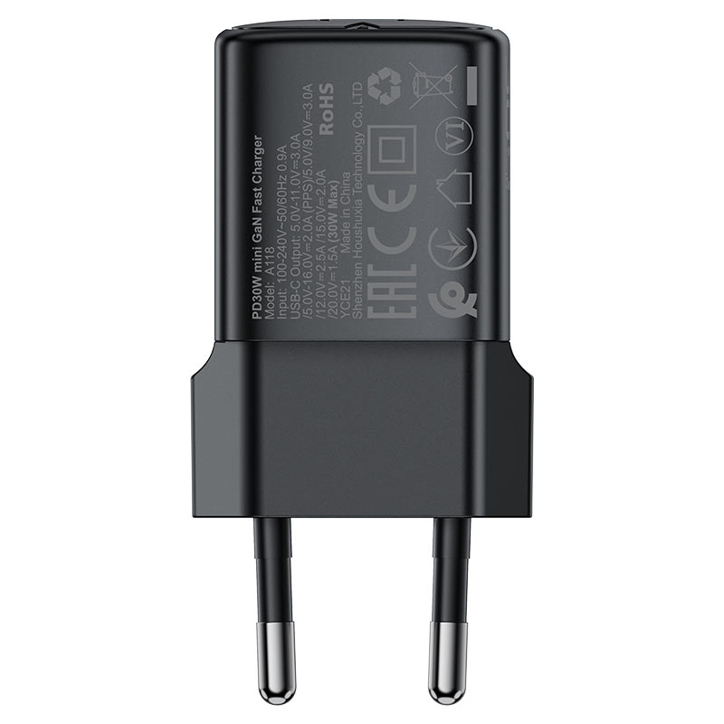 شاحن ACEFAST A118 GaN 30W USB-C سريع – قابس EU