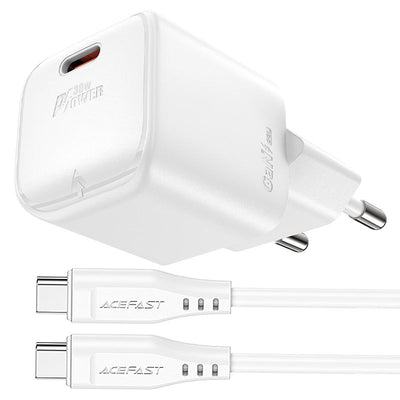 ACEFAST A77 Mini PD30W GaN USB-C Charger Set with C3-03 Cable (EU)