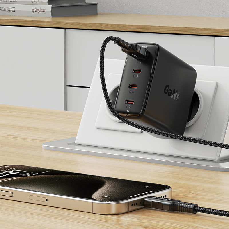 شاحن ACEFAST A94 GaN 100W 4 منافذ USB-C وUSB-A