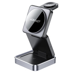 ACEFAST E20 3-in-1 Wireless Charging Station – Phone, Watch & Earbuds, 15W MAG-Charge