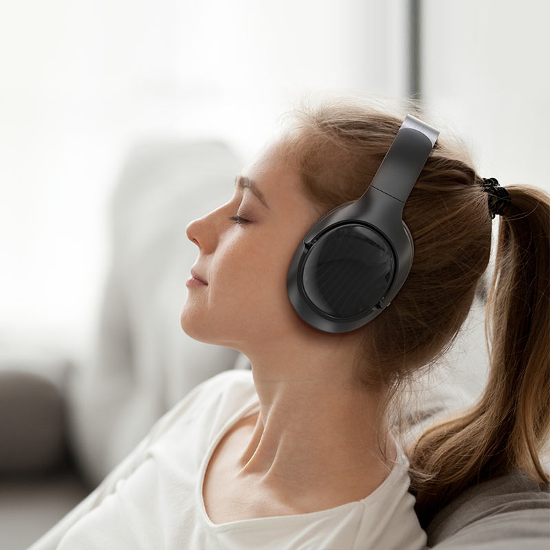 ACEFAST H5 ANC Wireless Headset – 30dB Noise Cancellation | 40mm Hi-Fi | Bluetooth 5.4 | 65H Battery | Foldable | Steel Headband