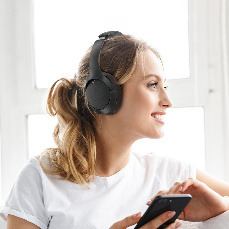 ACEFAST H6 ANC Wireless Headset – 30dB Noise Cancellation | 40mm Hi-Fi | Bluetooth 5.3 | 55H Battery | IPX4 | Foldable