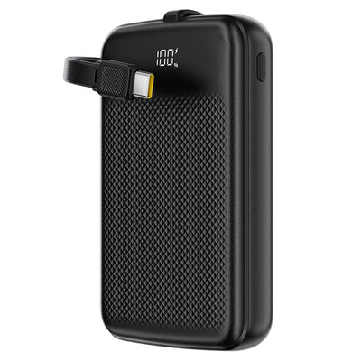ACEFAST M13 Power Bank 10000mAh – PD 22.5W Fast Charge | Built-In USB-C Cable | USB-A | LED Display | Slim Design