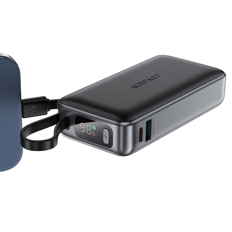 باور بنك ACEFAST M7 10000mAh شحن سريع PD30W مع كابل