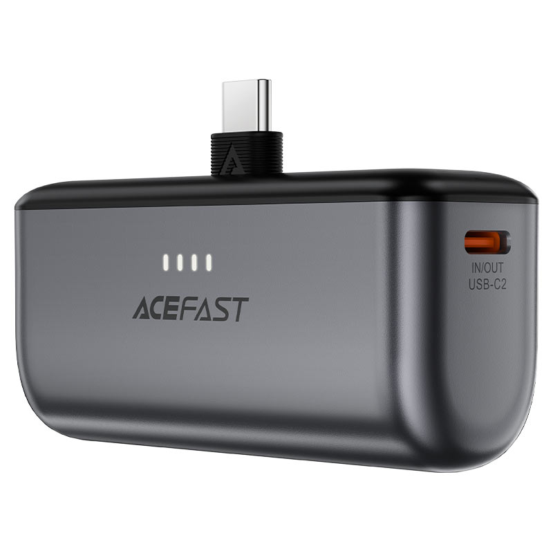 ACEFAST M9 Power Bank 5000mAh 20W – Foldable USB-C Plug, Dual Port, Fast Charging