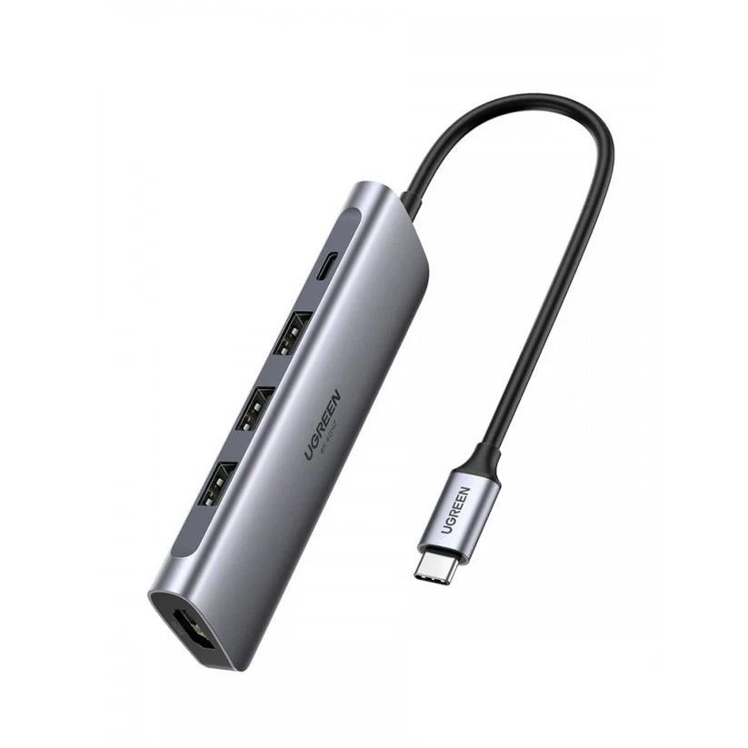 UGREEN USB-C Adapter with 4K HDMI + 3×USB + PD Charging