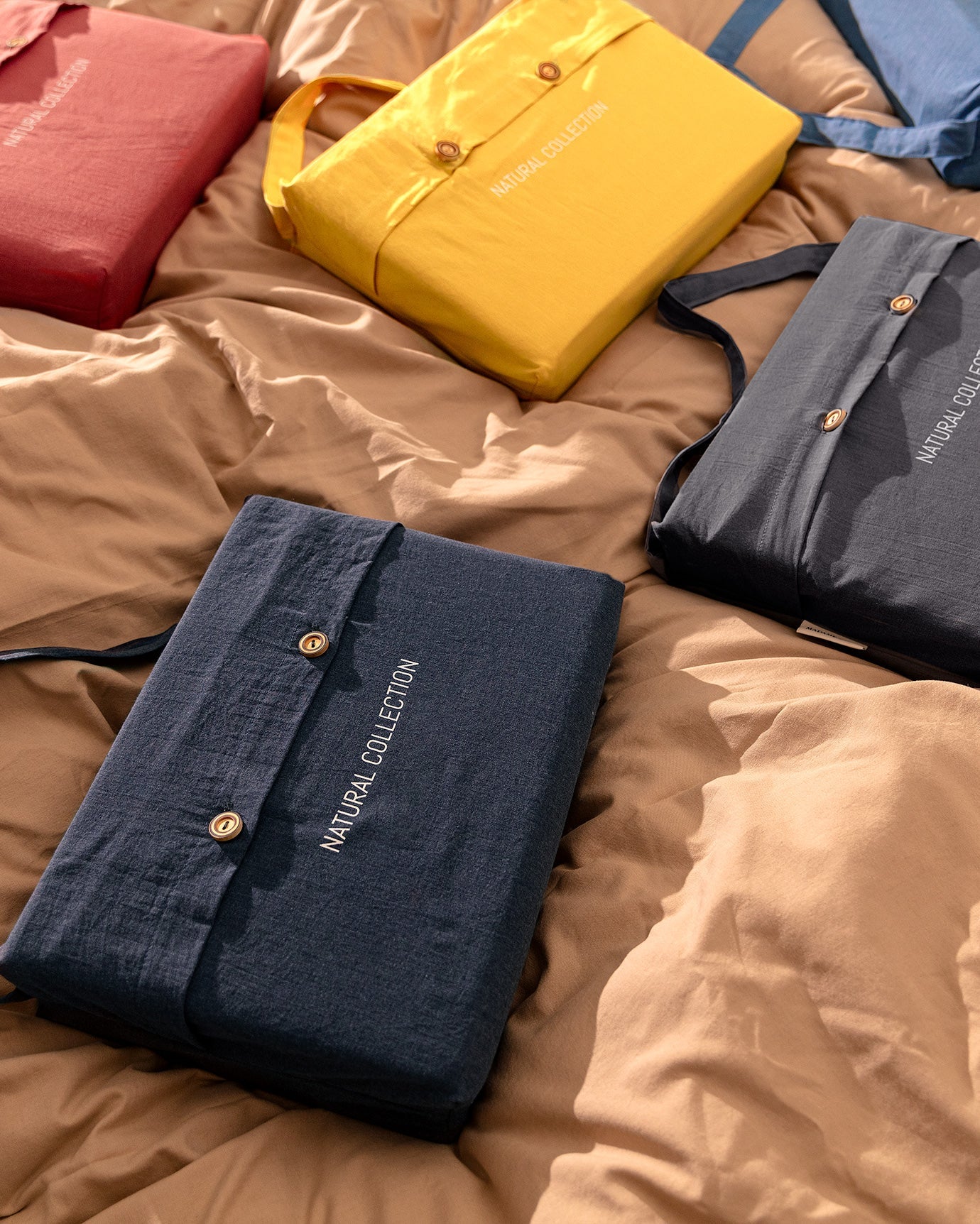 Carla Single Size Fitted Washed Duvet Cover Set - Madame Coco JO