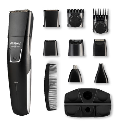 Arzum Trace Pro 9 in 1 Groomer Kit Precision Grooming - Black